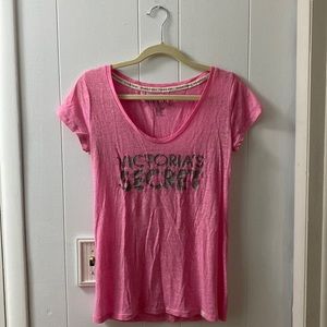 Pink supermodel essentials size medium Marled with rhinestone label detail